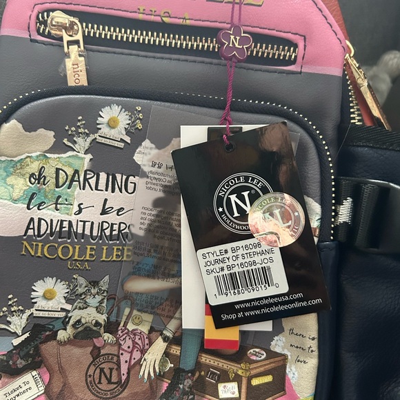NEW Nicole Lee Journey of Stephanie Sling Bag with bottle holder & wallet set. - Picture 3 of 12